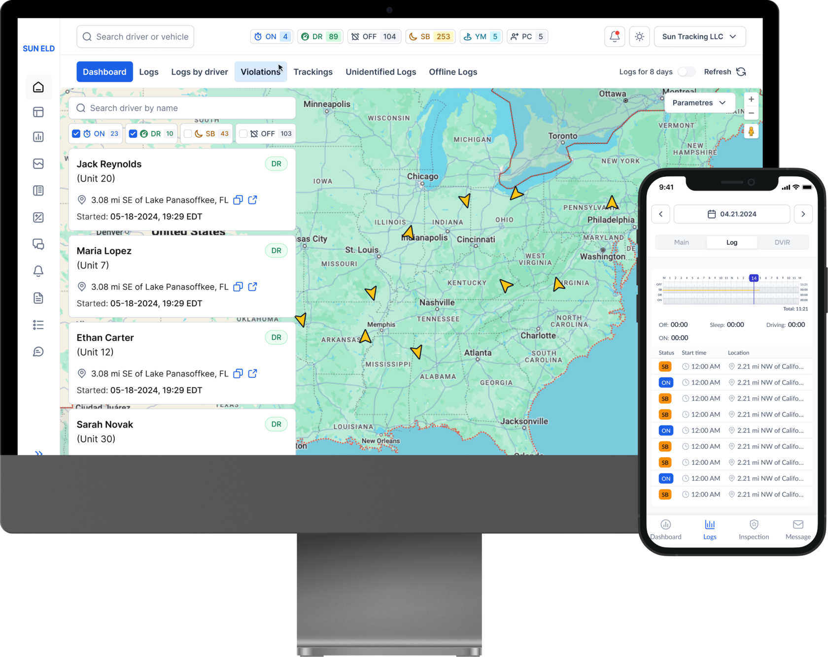 Product Screenshot on Tablet